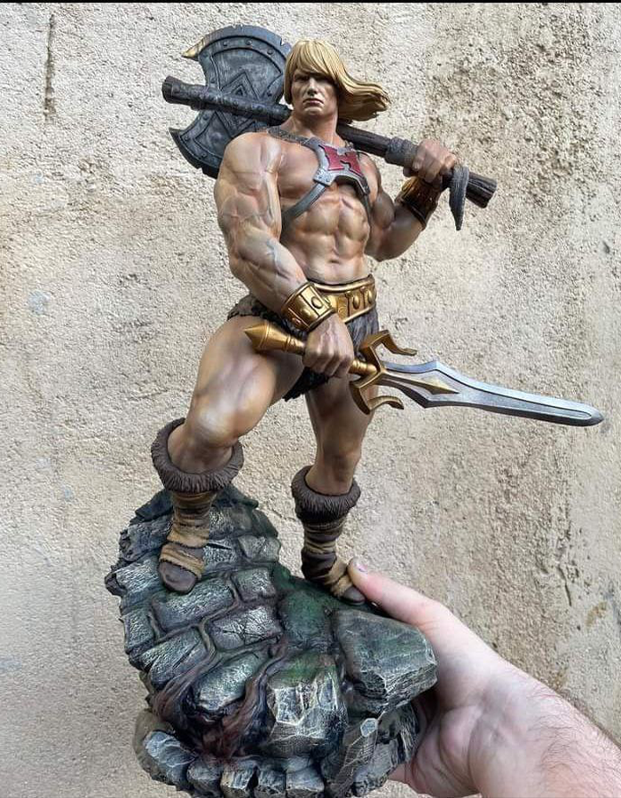 He-Man Bemalte Figur Heman Figur Groß 20CM