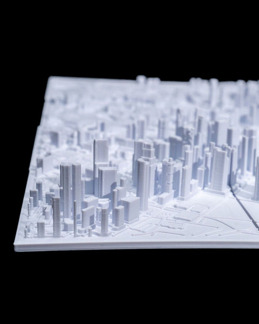 Singapur 3D-Stadtbild Deko Minimalistisches Wandbild Singapur Ta
