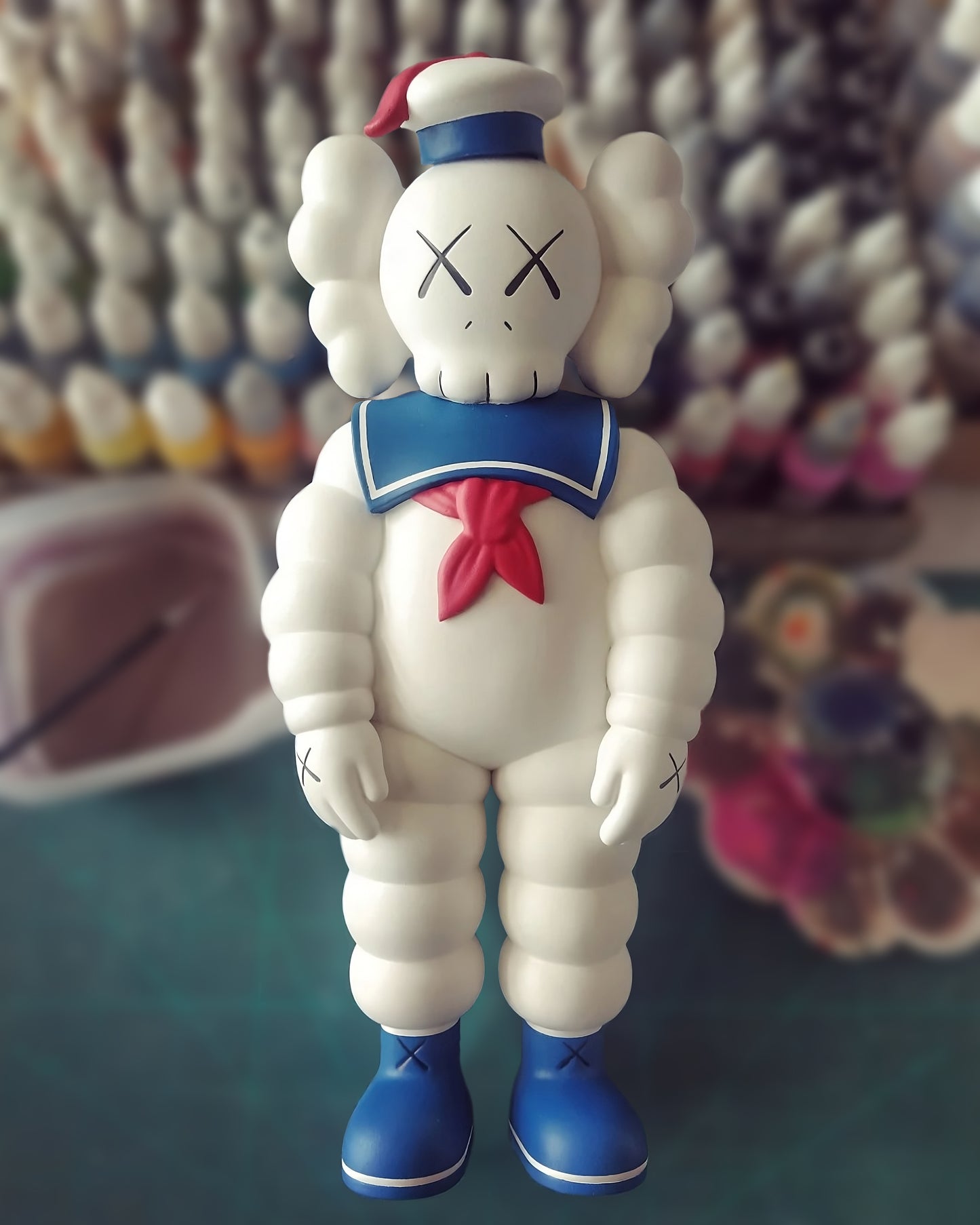 Kaws Stay Puft Marshmallow Man Figur Kaws Ghostbusters Figur Groß 20CM