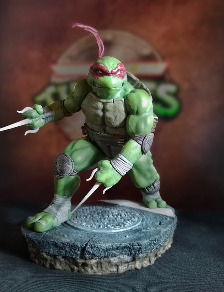 Ninja Turtles Raphael Figur TMNT Raphael Figur 25CM Groß