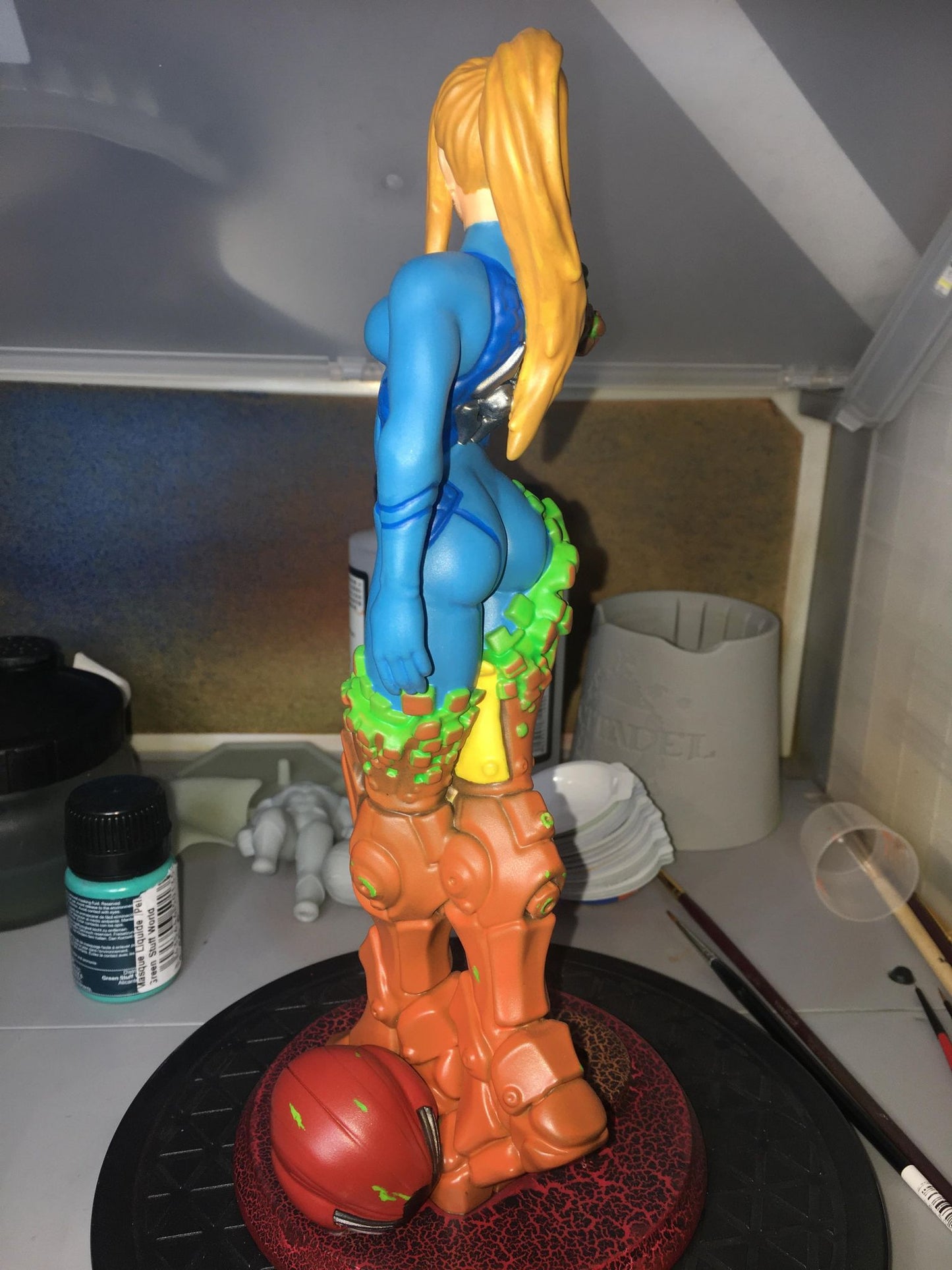 Metroid Samus Aran Figur Samus Aran Objekt Groß 25CM