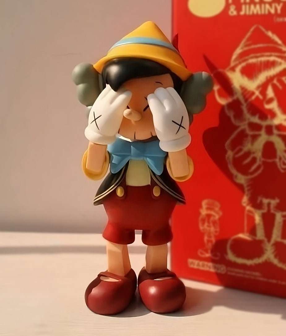 Kaws Pinocchio Bemalte Figur Groß 20CM
