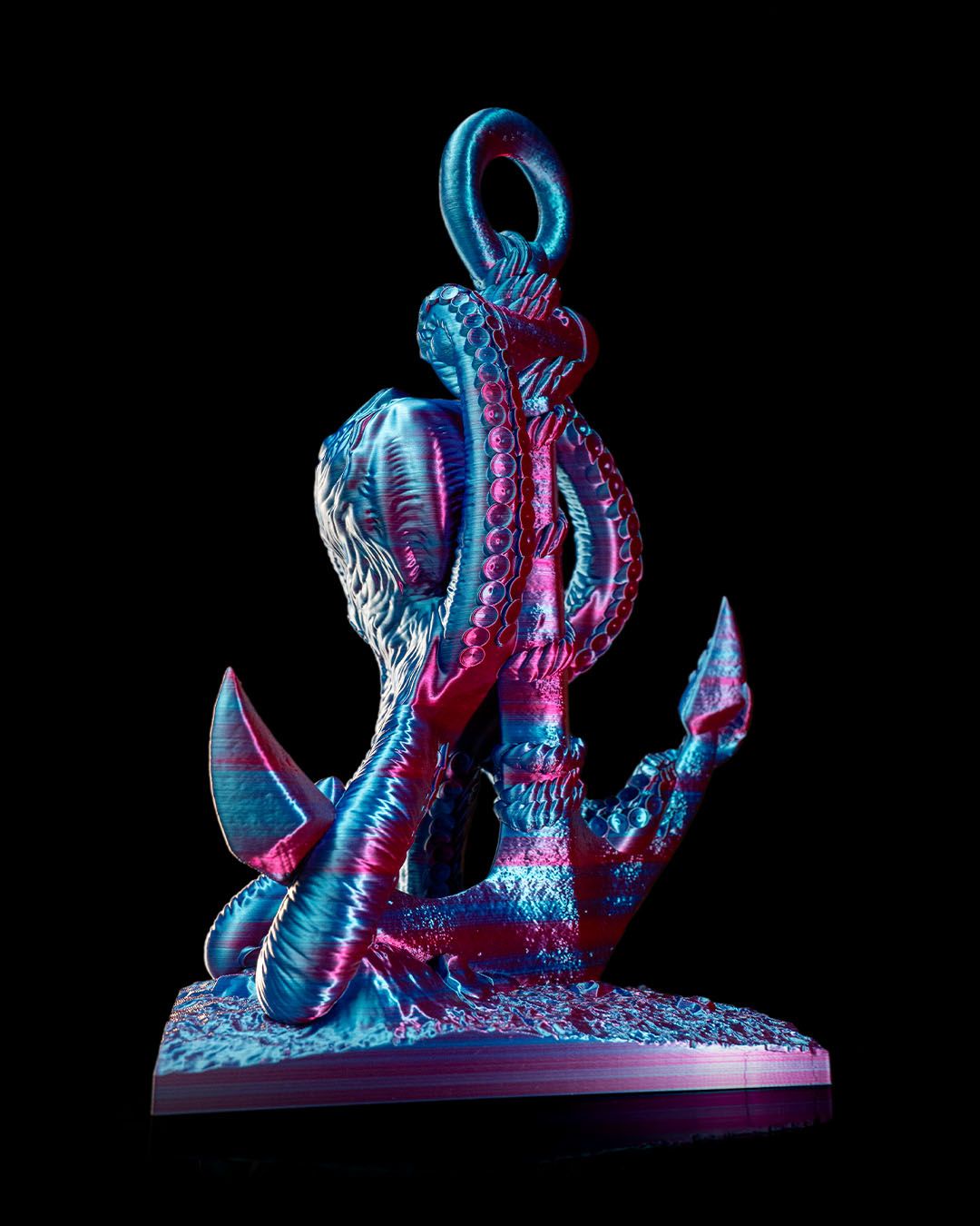 Eisen werfende Kraken-Objekt Oktopus Desktop Dekoration Groß 25CM