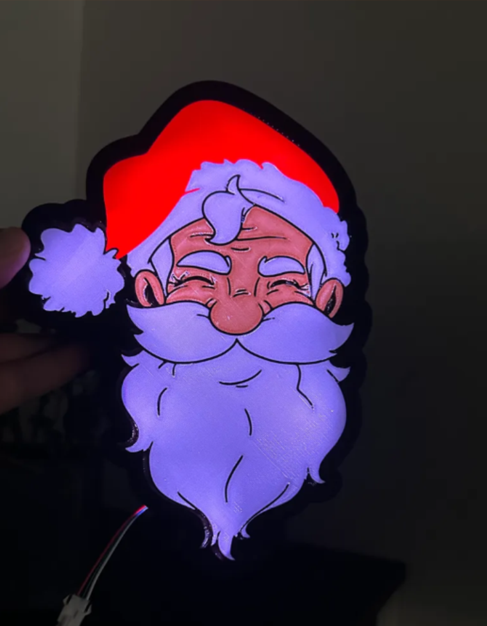 Weihnachtsschmuck Leuchtende Weihnachtsmann Dekoration 17CM