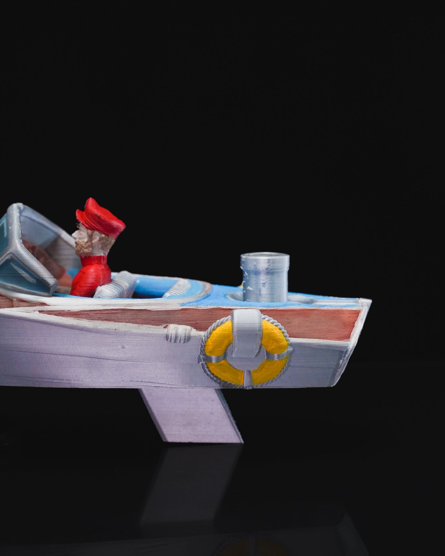 Geschenk für Kapitän, schwimmendes Boot, Spielzeug, 18 cm