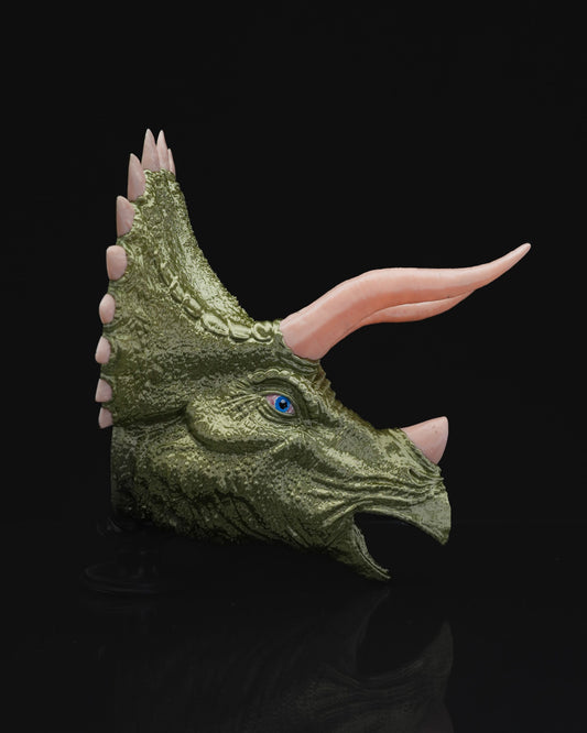 Jurassic Park Triceratops Dinosaurier Bemalte Wandbüste 20 cm