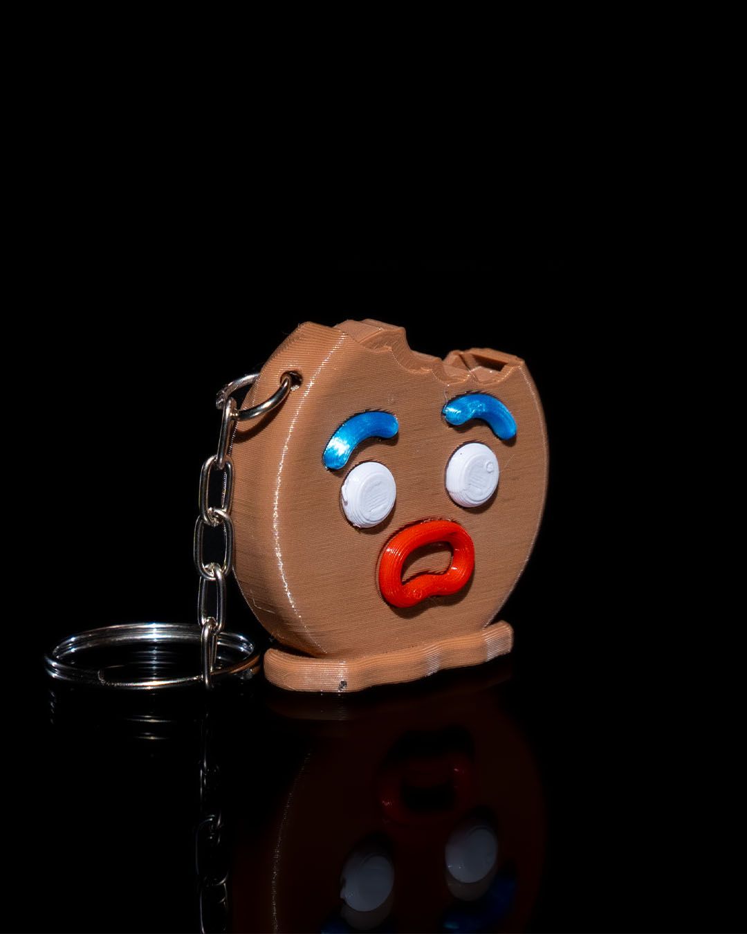 Shrek Lebkuchenmann Kopf Animierter Schlüsselanhänger Taschenanhänger 4CM