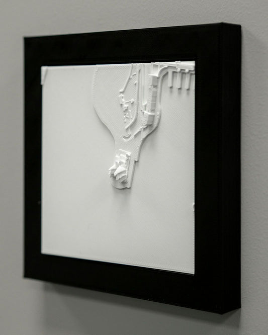 Sydney 3D-Stadtbild Dekorative Minimalistische Wandtafel Sydney Tafel