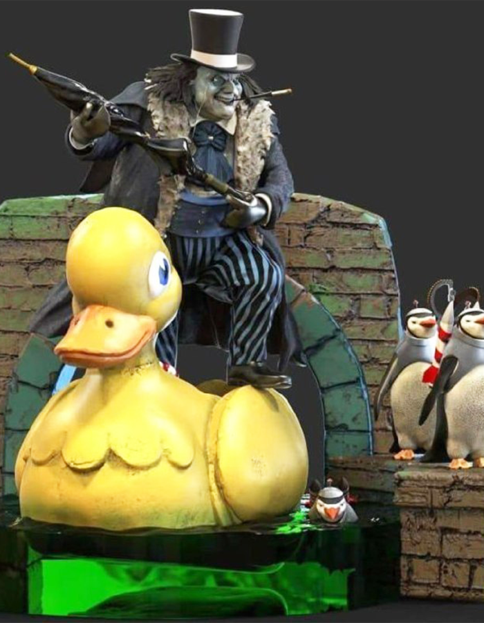 DC Batman Pinguin Bemalte Figur Groß 25CM
