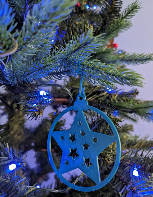4er Weihnachtsbaumschmuck Weihnachtsdekoration Elch Weihnachtsdekoration Stern