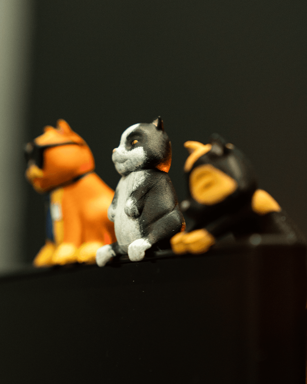 Garfield 3er Katzen-Set Monitor Deko Desktop Dekorationsobjekt