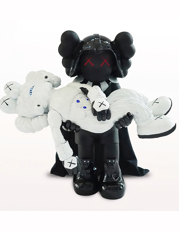 Kaws BFF Kaws Darth Vader Bemalte Figur Groß 20CM