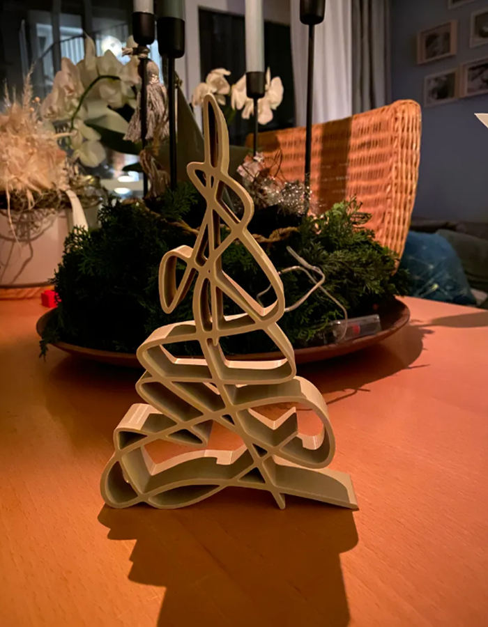 Weihnachtsdekoration Geometrischer Tannenbaum Große Abstrakte Weihnachtsdeko 20CM
