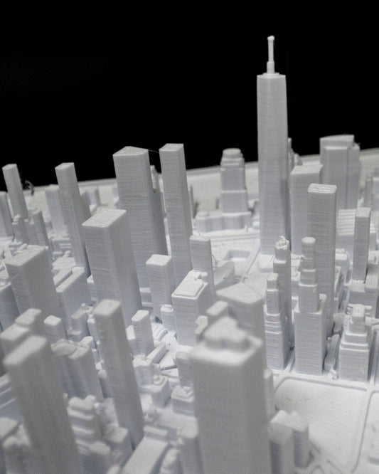 Manhattan 3D Stadt-Skyline Dekorative Minimalistische Wandtafel Manhattan