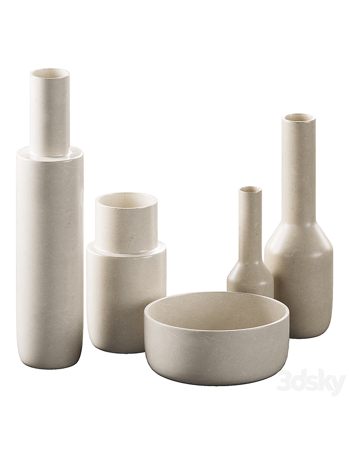 Vnye Skandinavische Vase, groß, 25 cm, Hartplastik, 5er-Set, dekorative skandinavische Vase