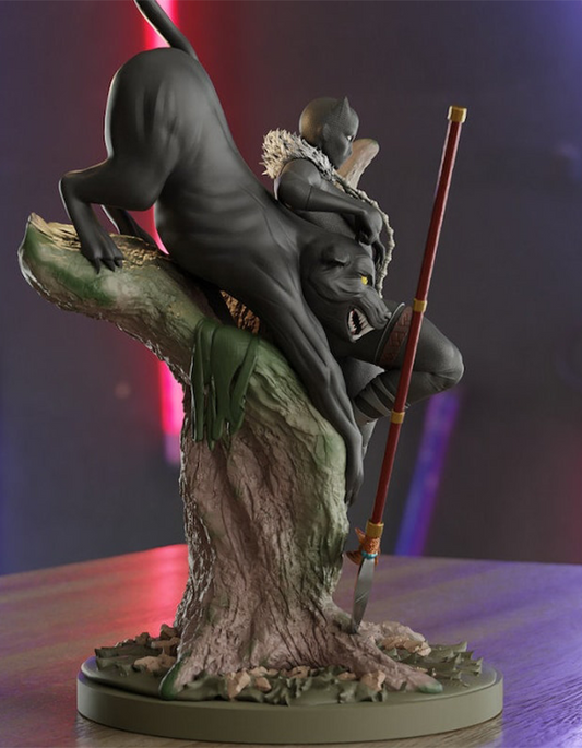 Black Panther Figur Black Panther Objekt Groß 25CM