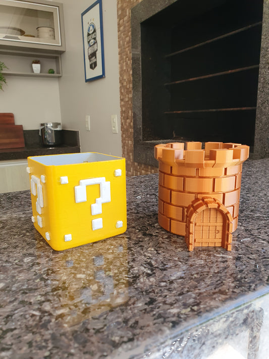 Super Mario Castle Vase Minecraft Castle Vase 13CM