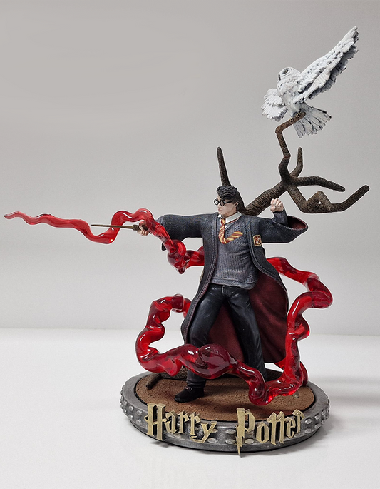 Harry Potter ve Baykuş Figür Harry Potter 4K ULTRA HD Boyalı Figür Büyük Boy