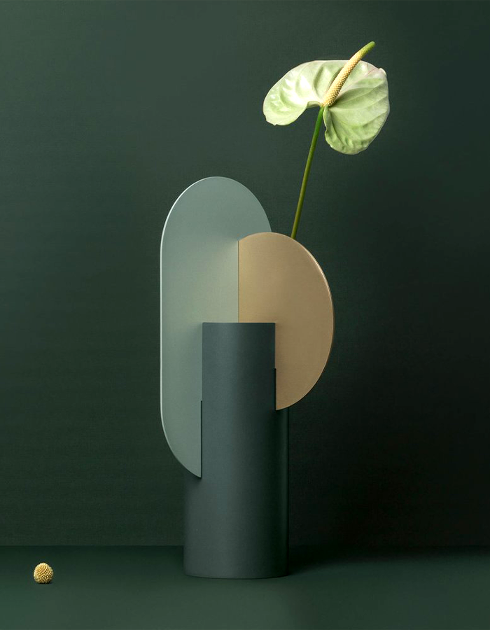 Vasyl Soyut Vase Groß 25 CM Dekoratives Hartplastik Abstraktes Vase