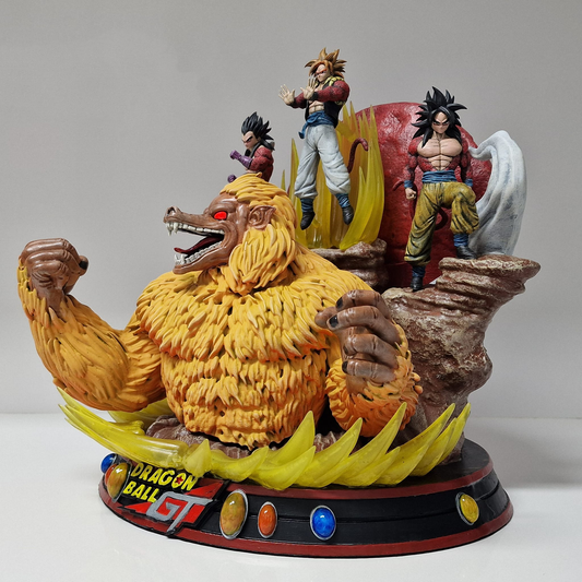 Dragon Ball GT Figür Dragon Ball Goku ve Vegeta SSJ4 Gogeta Obje 30CM Dev Boy