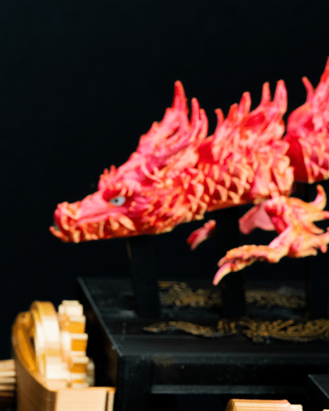 Chinesischer Drache Bewegliches Spielzeug - Festival Drache Bewegliche Schreibtischdekoration