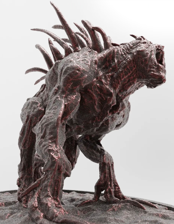 The Witcher Alghoul Bemalte Figur Groß 20CM