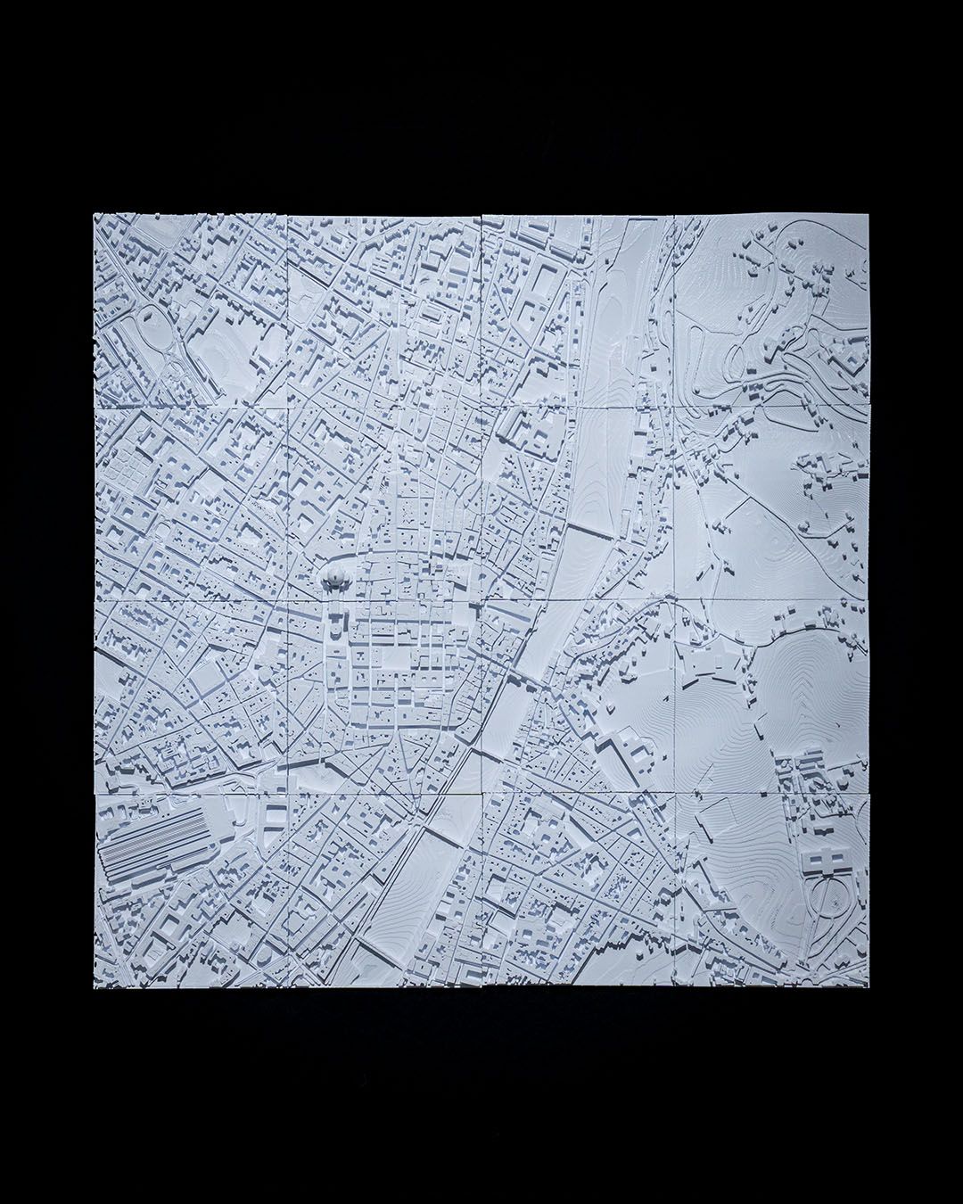 Florence 3D Stadt-Skyline Dekorative Minimalistische Wandkunst