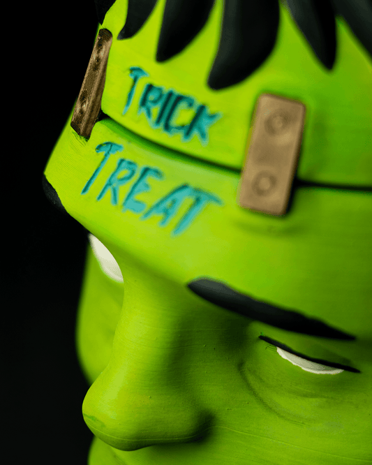 Frankenstein Halloween Şekerlik Zincir Askılı Frankenstein Cadılar Bayramı Şeker
