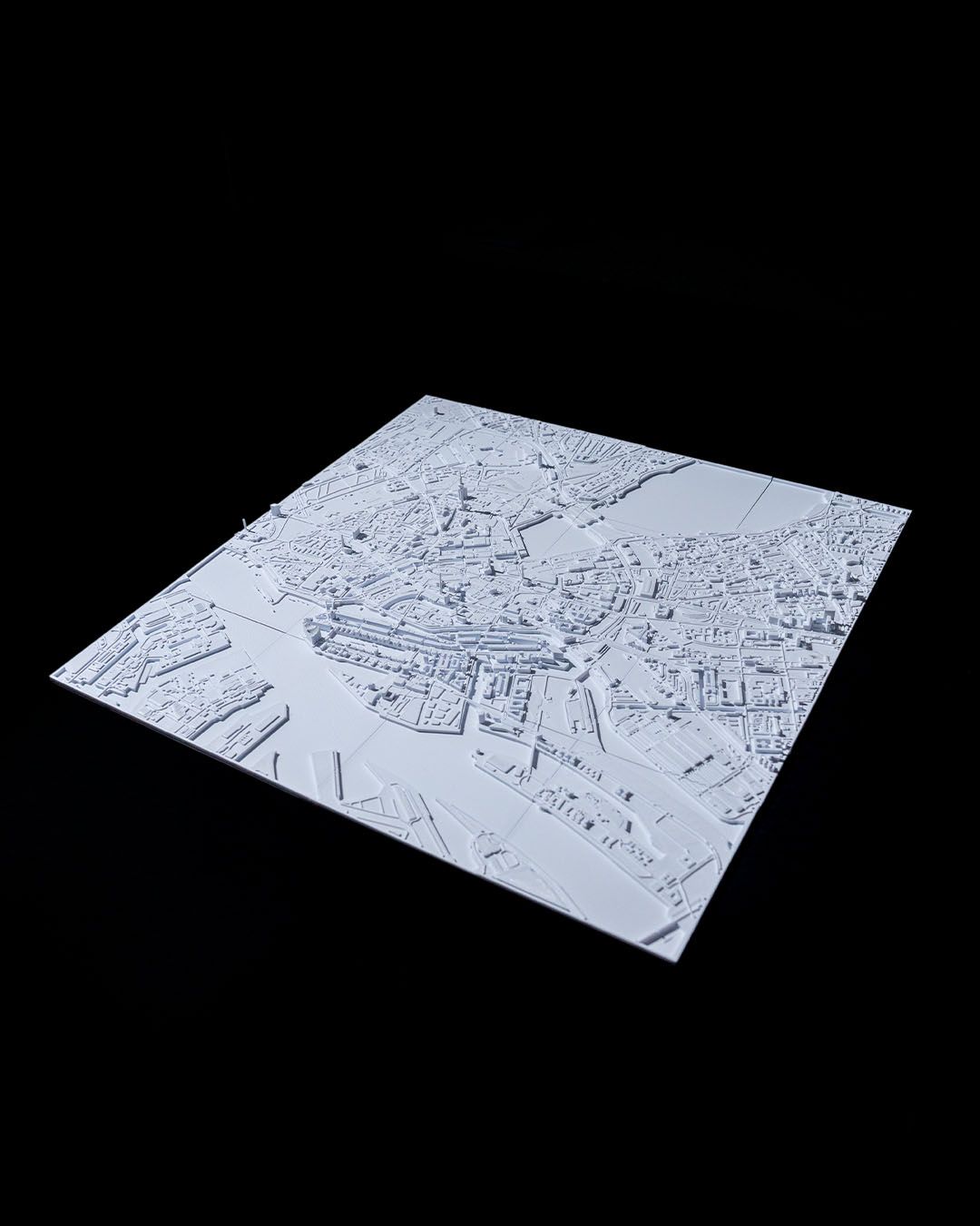 Hamburg 3D Stadtbild Dekorative Minimalistische Wandtafel Hamburg Tafel