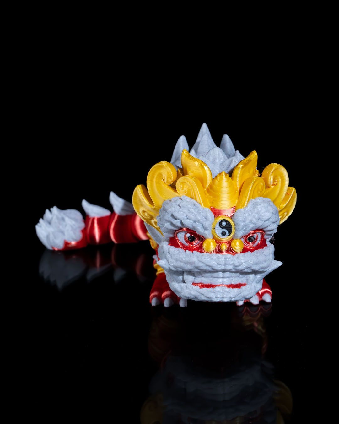 Löwe China Drache Spielzeug Chinesischer Drache Bewegliches Spielzeug 15CM