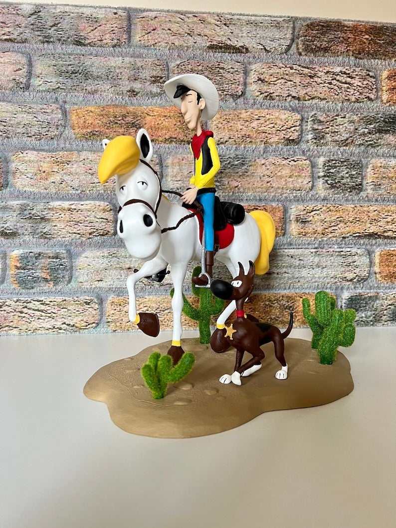 Lucky Luke Figur Red Kit Figur 25CM Groß