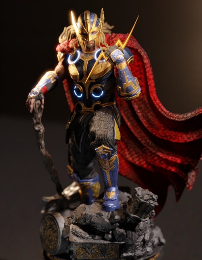 Marvel Thor Love And Thunder Bemalte Figur Thor Figur Groß 25CM