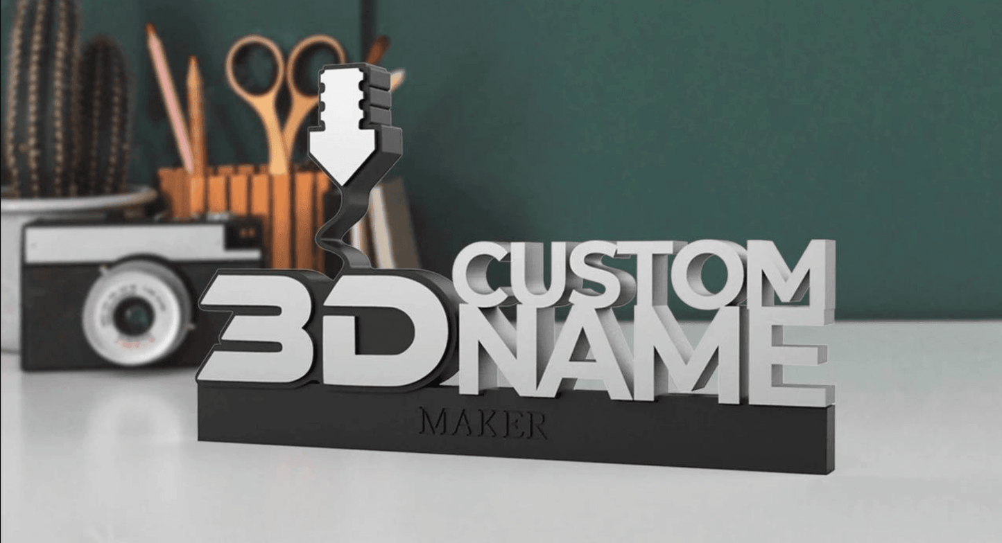 Personalisierter 3D-Schreibtisch-Namensschild für Programmierer, Programmierer 3D-Schreibtisch-Namensschild Büro M