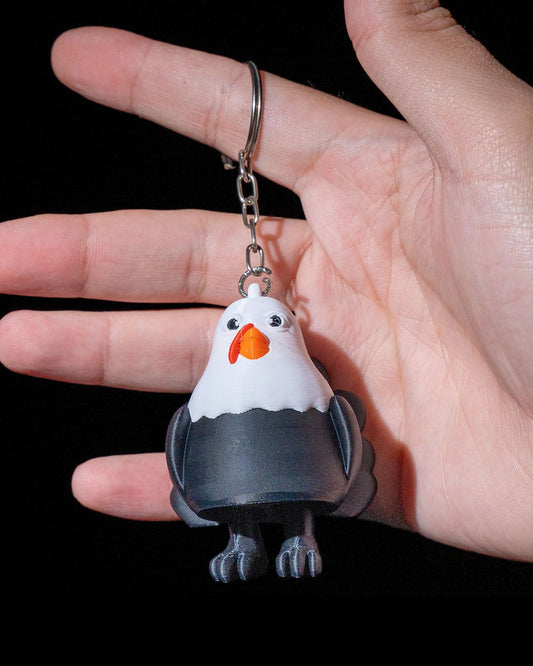 Double Turkey Keychain Pine Tree Ornament Turkey 5CM
