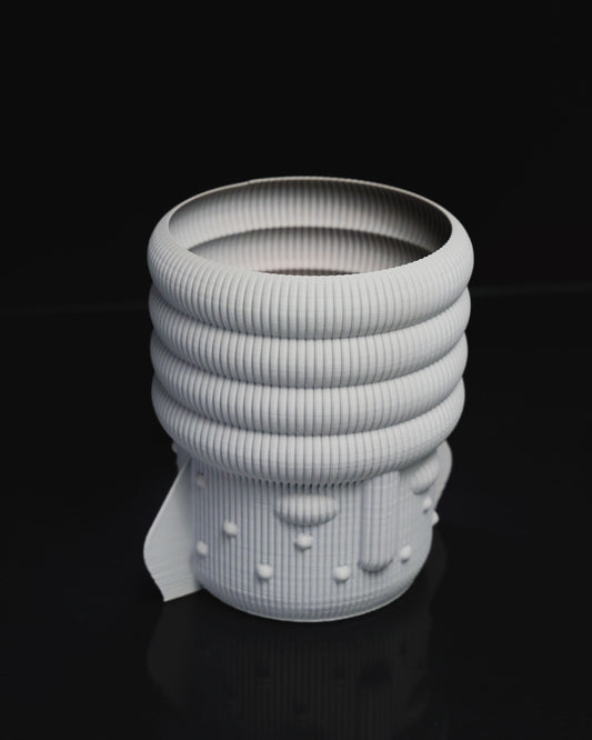 Elegant İskandinav İnsan Yüzü Dekoratif Vazo 14 Cm
