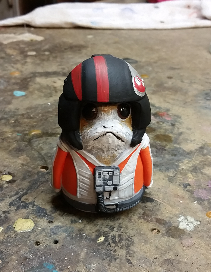 Star Wars Porg Bemalte Figur Die Letzten Jedi Porg Bemalte Figur