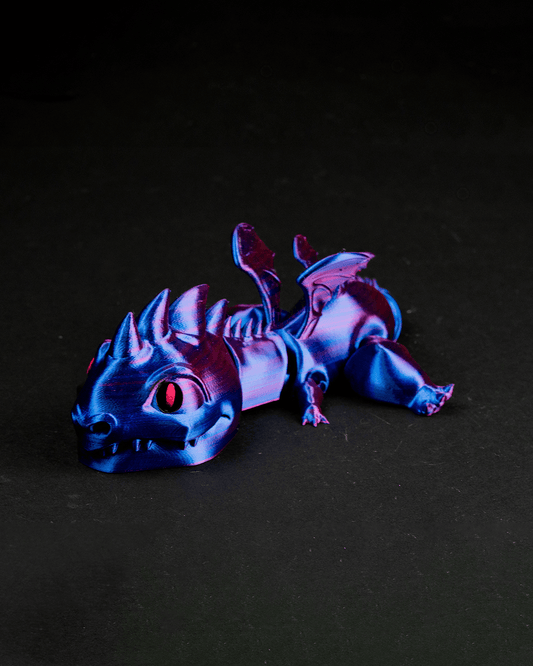 Buntes bewegliches Drachenspielzeug Drache mit Flügeln Tierische Spielzeuge