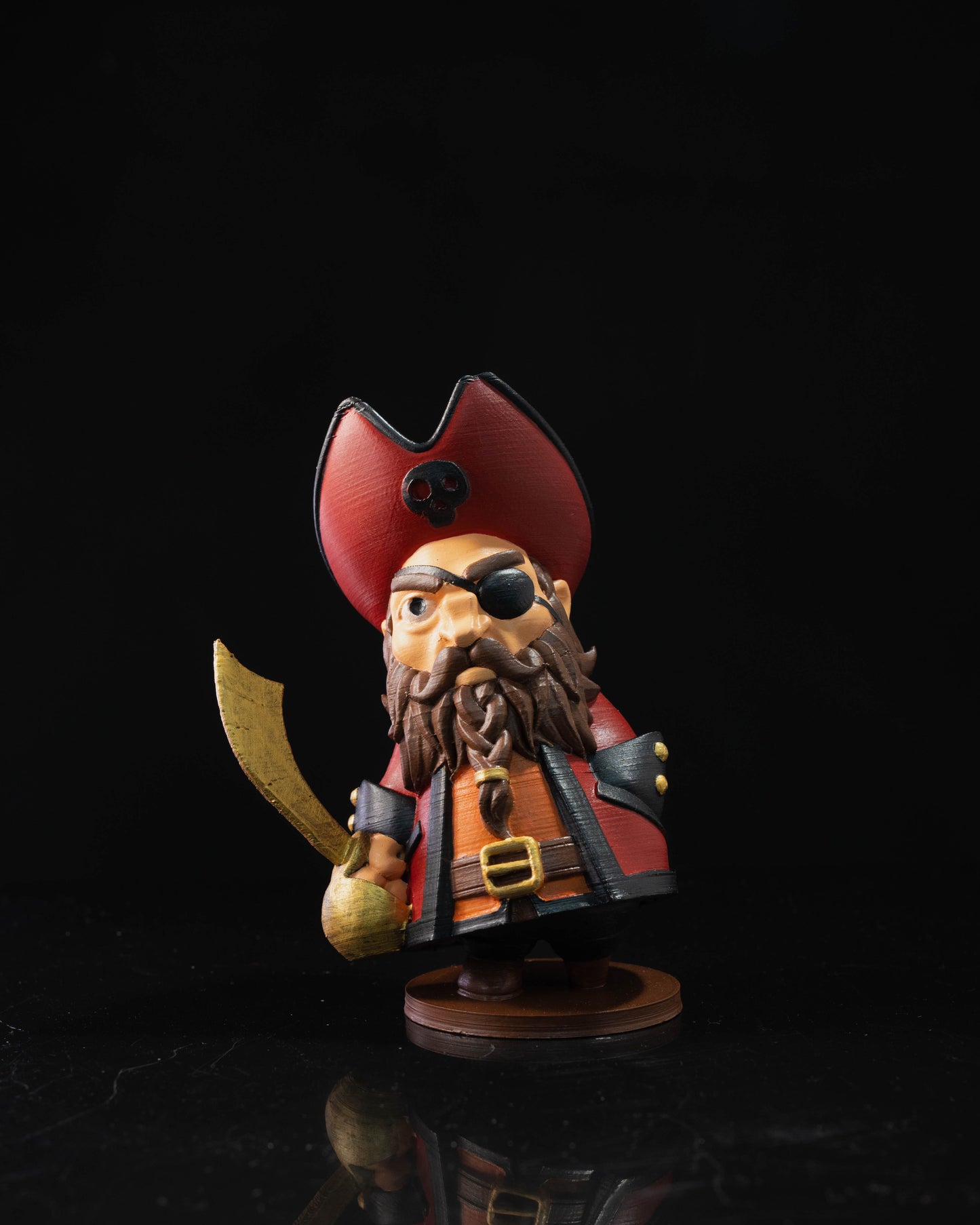 Kral Şakir Pirateninsel Piratenkapitän Goldensword Bewegliche Figur