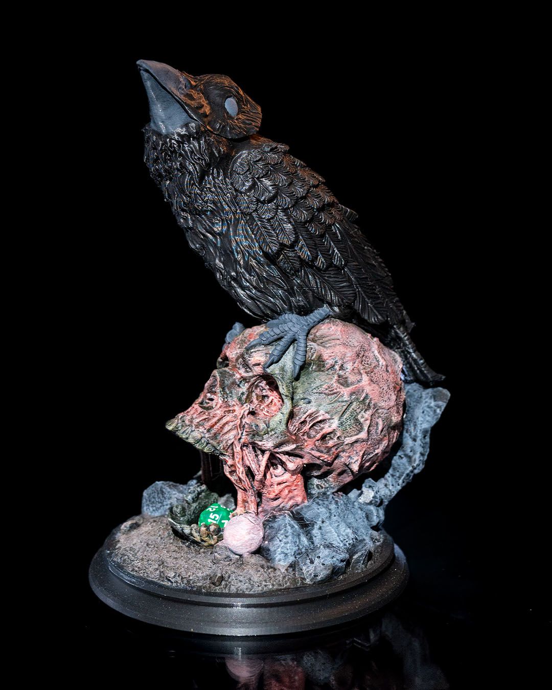 Game Of Thrones Rabe Totenkopf Beweglicher Würfelturm 25CM Groß
