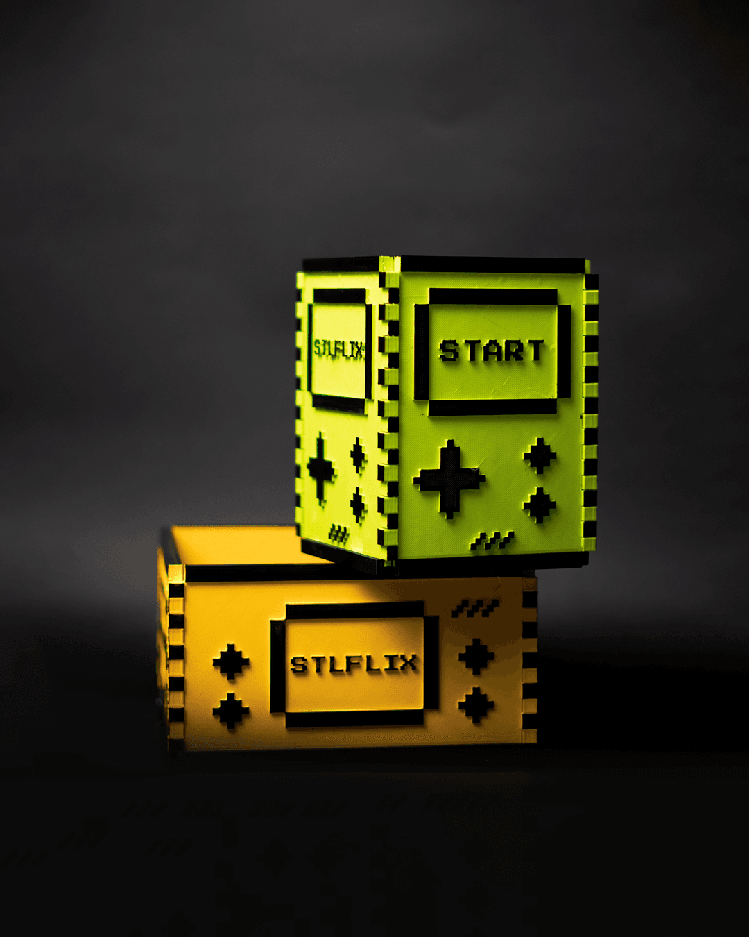 Spiele-Aufbewahrungsbox, Atari-Thema, 2er-Set Schreibtisch-Organizer