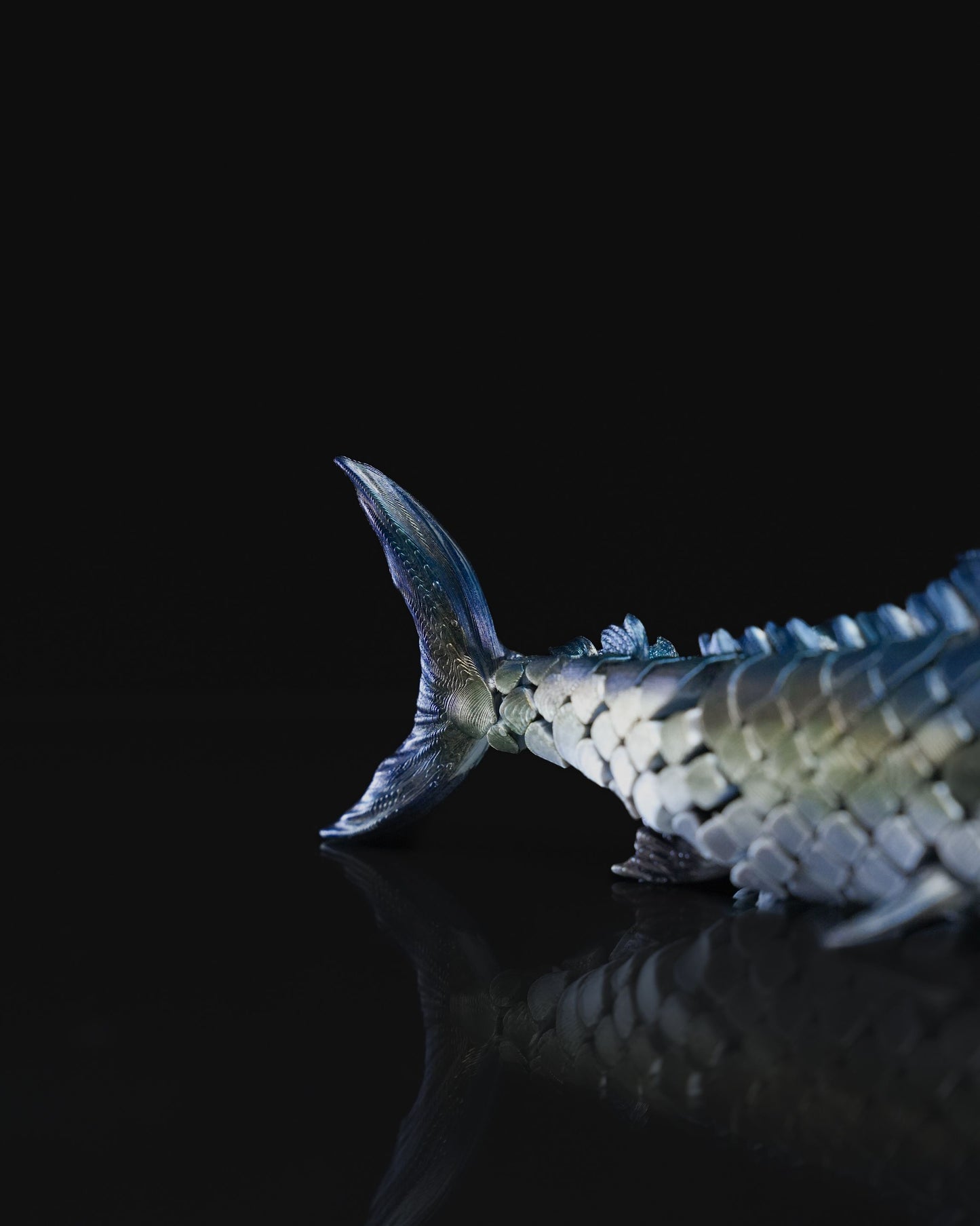 Schwertfisch Bewegliches Spielzeug Schwertfisch mit Ständer Dekoratives Objekt