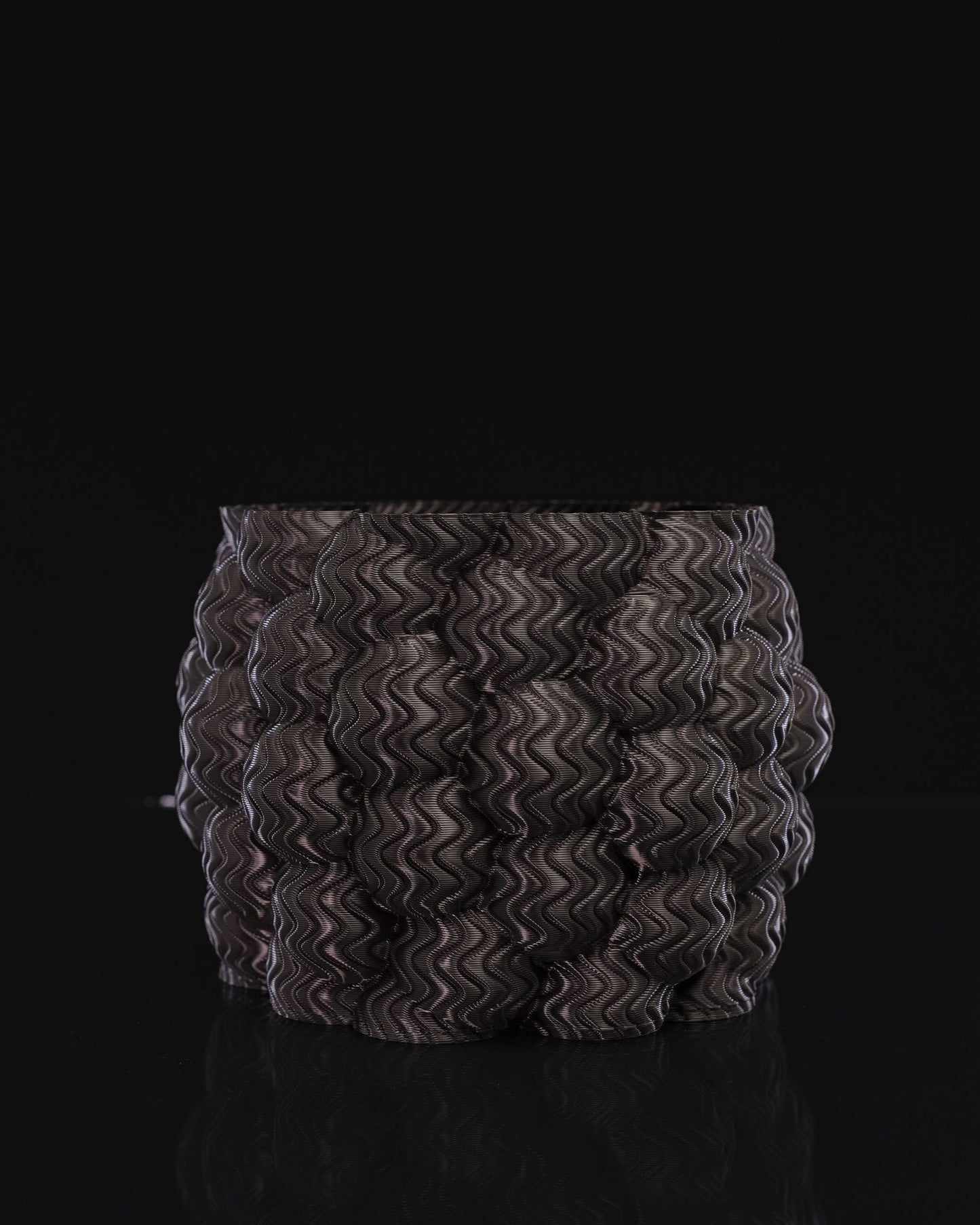 Frank Dekorative Skandinavische Schwarze Vase 13CM