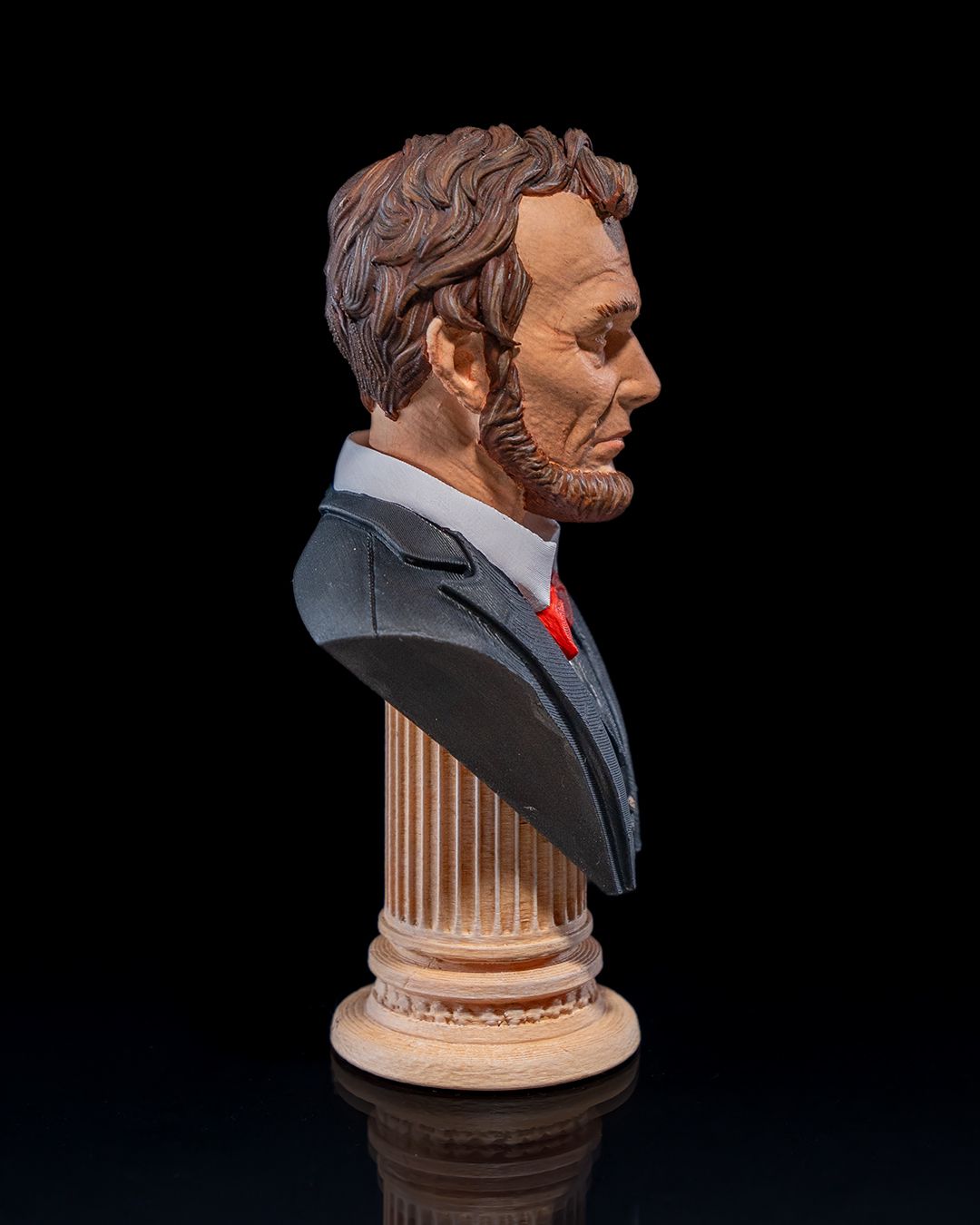 Abraham Lincoln Bemalte Büste 13 CM