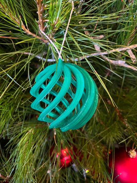Spiralförmiger Weihnachtsbaumschmuck Weihnachtsbaumschmuck Kugel 13CM