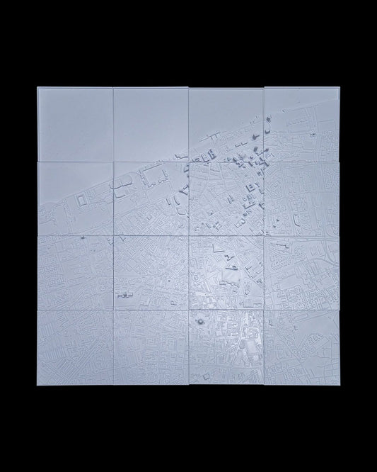 Liverpool 3D Stadt-Skyline Dekorative Minimalistische Wandkunst England