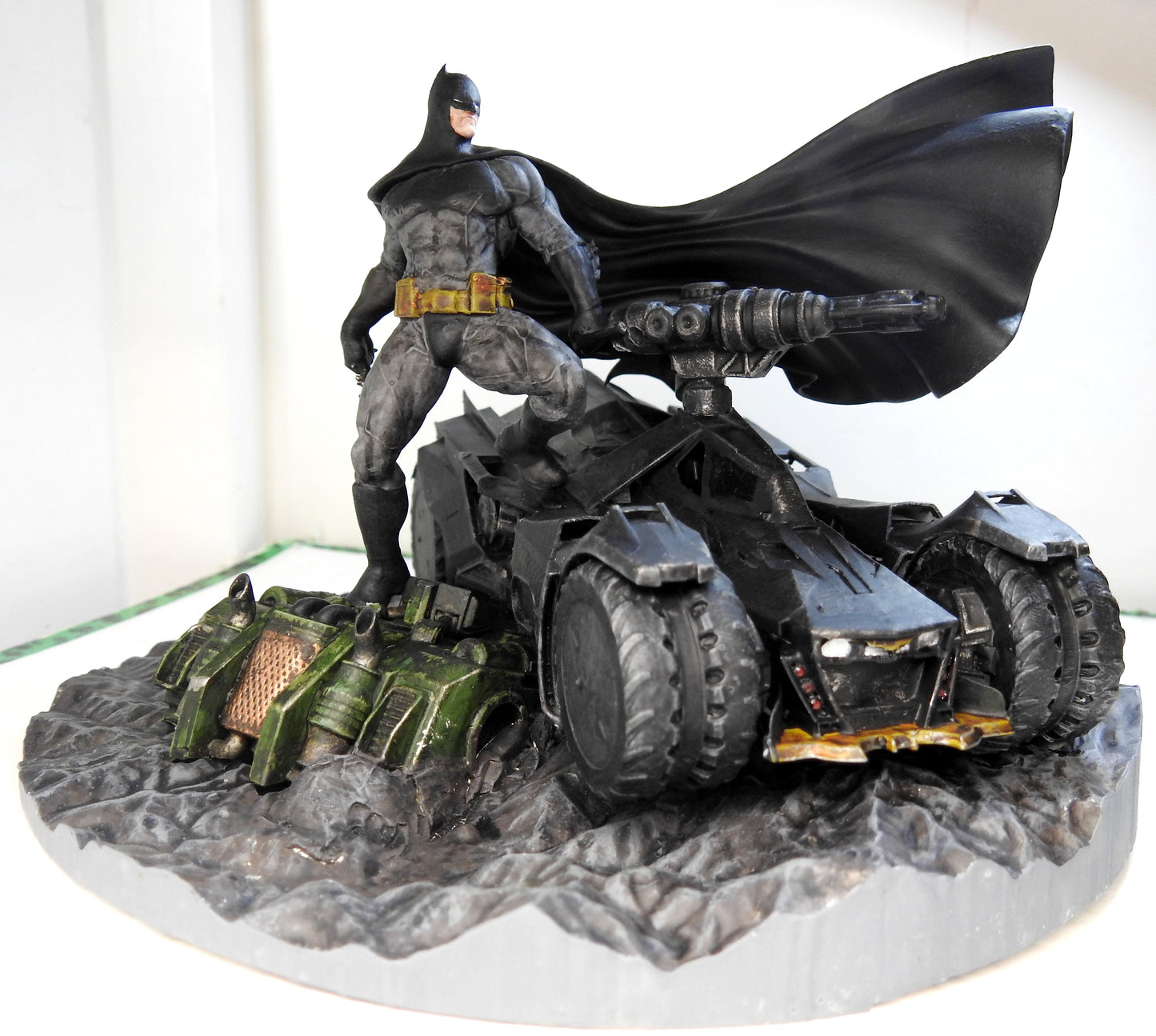 Batman und Batmobil Figur Batman Batmobil Schreibtisch-Dekoration Groß