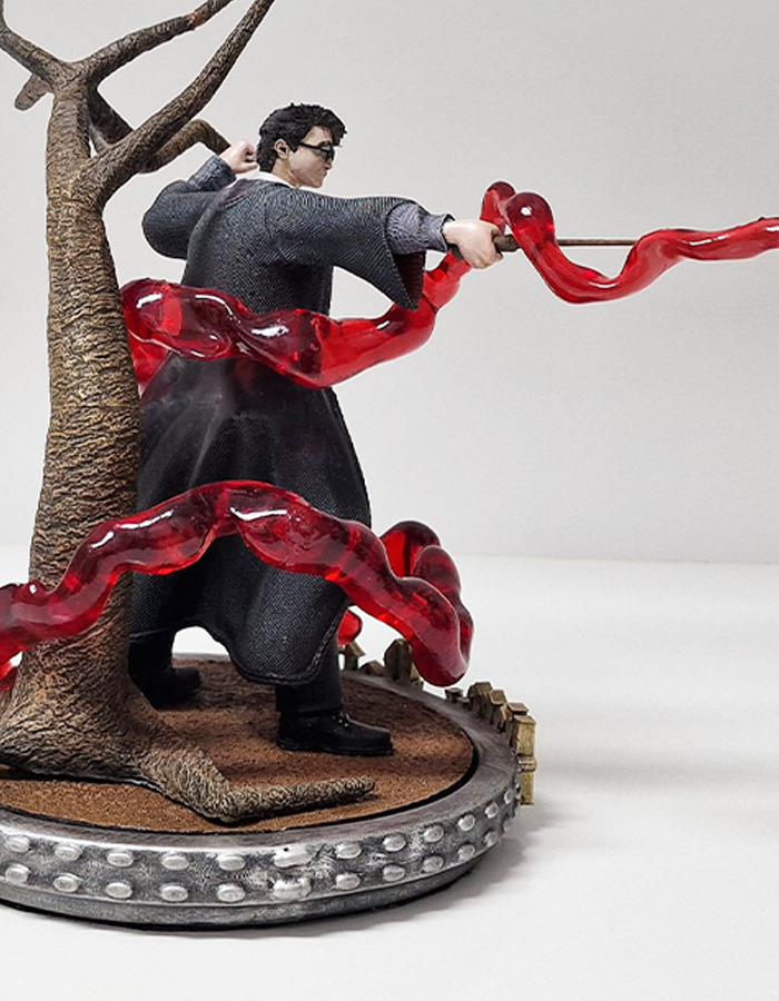 Harry Potter und Eule Figur Harry Potter 4K ULTRA HD Bemalte Figur Groß