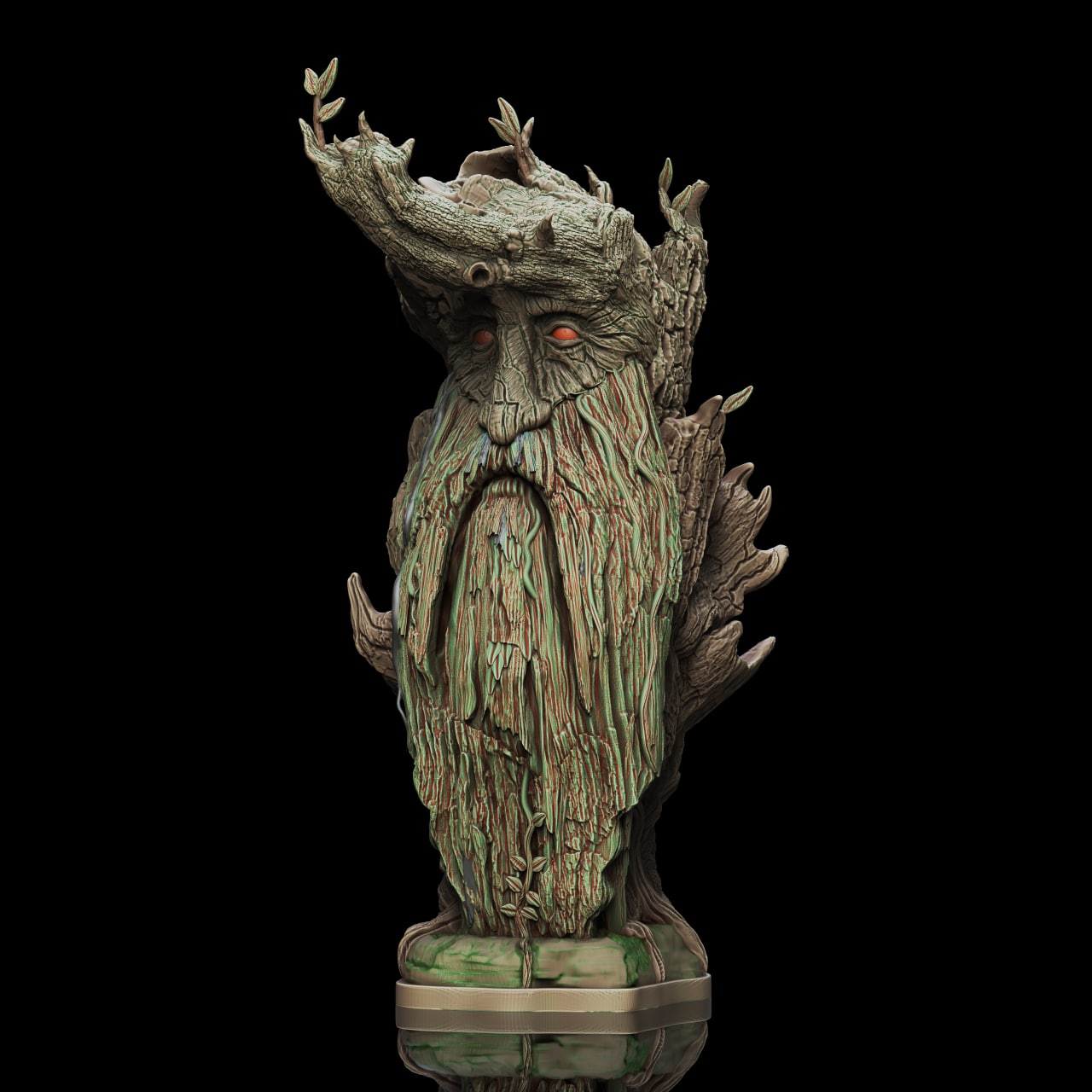 Treebeard Ağaçsakal Der Herr der Ringe Lotr Bemalte Büste Figur 15 Cm