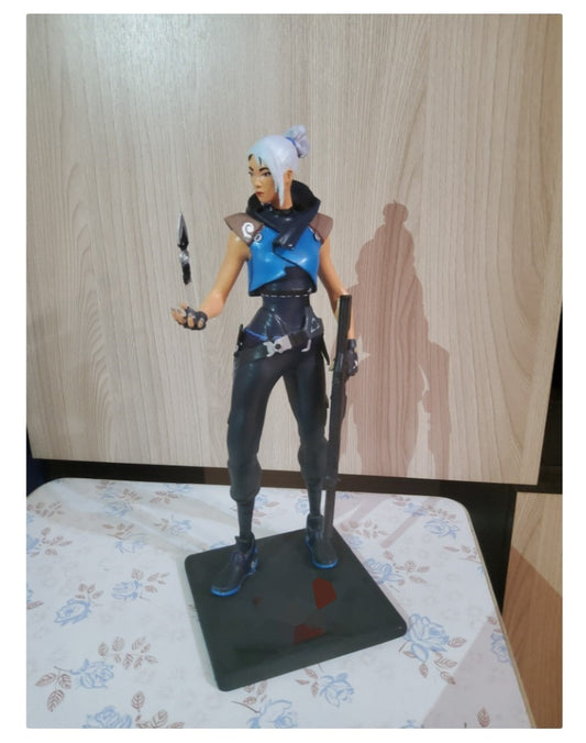 Valorant Jett Boyalı Figür 22 Cm (Büyük Boy)
