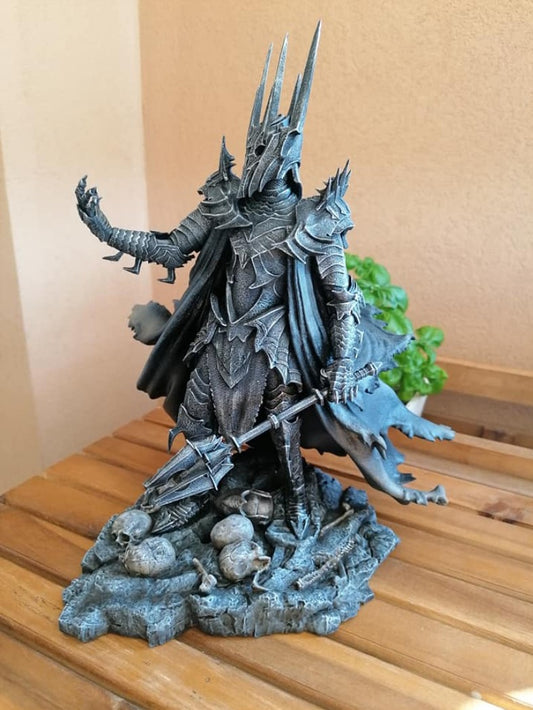 Dark Lord Sauron Handbemalte Figur 20 cm Der Herr der Ringe LotR (Riesenversion)